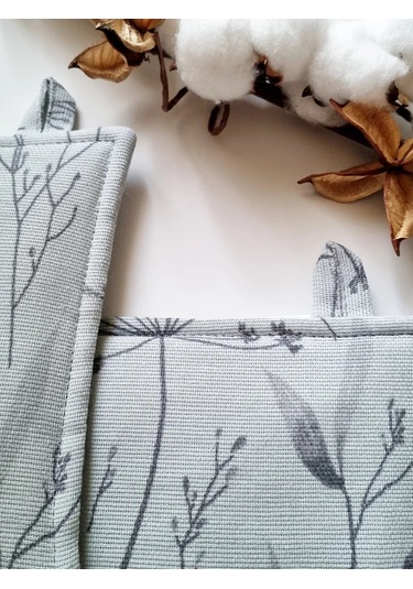 Emılıy Home Pamuklu Tutacak Seti 391298337 Gri