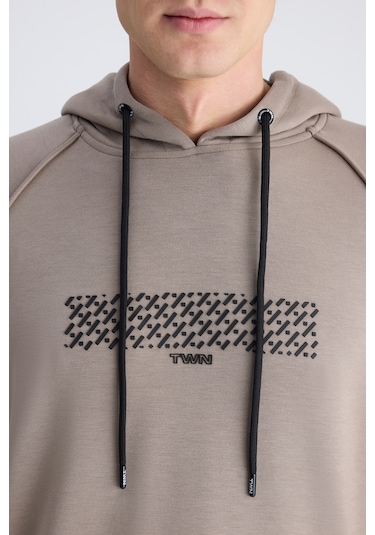 Twn Slim Fit Vizon Düz Rayon Sweatshirt 4ece24702002m V01