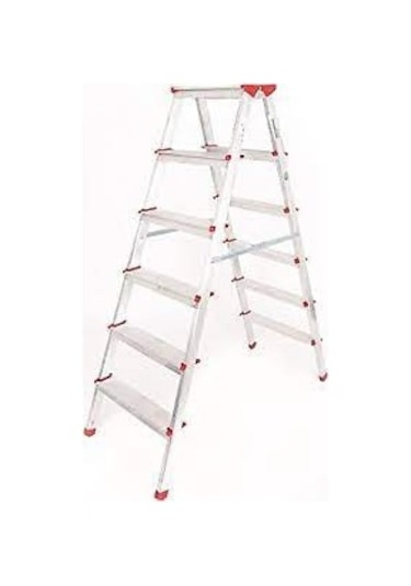 Cömert Alüminyum Çift Çıkışlı 6 Basamaklı Merdiven