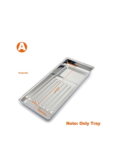 Diş Paslanmaz Çelik Tıbbi Tepsi Dikdörtgen Dezenfeksiyon Plakası Metal Yerleştirme Kutusu Diş Hekimliği Laboratuvarı Alet Tepsisi Kırmızı