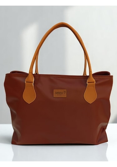 Nenny Baby Deri Anne Bebek Omuz Çantası Bordo Bordo