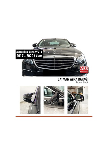 Mercedes W213 2017-2020 E Class Batman Ayna Kapağı Piano Black