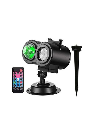 Prestigegoods Noel Tatili Işıkları Projektör 2'si 1 Arada Okyanus Lmh00053 Siyah