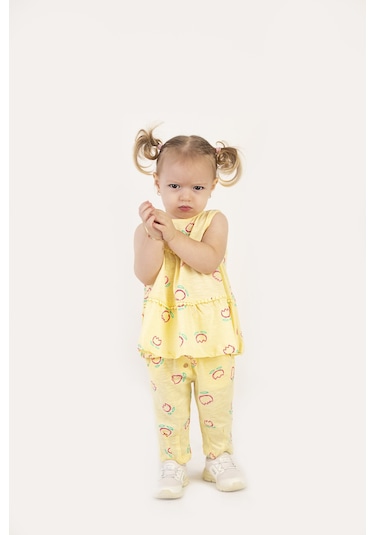 Harika Kids Kız Bebek Tunik Model Alt-üst Takım 001