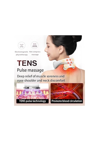 Akıllı Boyun Masaj Aleti Taşınabilir Omuz Boyun Masaj Servikal Krem