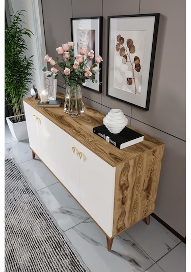 Simple Konsol Ekru Ceviz