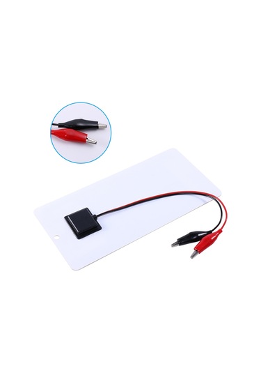 5w 12v Polikristal Güneş Paneli Lambası Su Pompası Klipsli Solar Şarj Cihazı Siyah