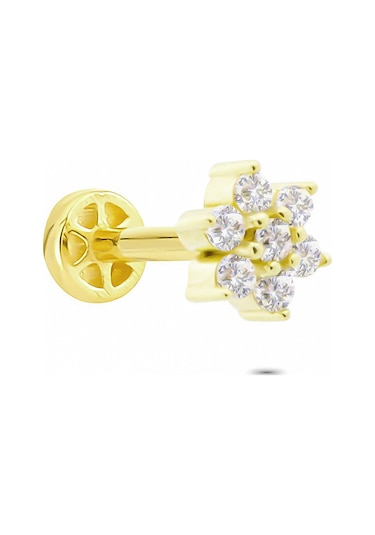 Glorria Altın Yonca Tragus Piercing 30008656