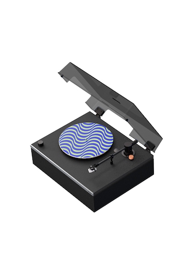Hym s Lumi-s Siyah Dahili Bluetooth Hoparlörlü Retro Pikap Plakçalar
