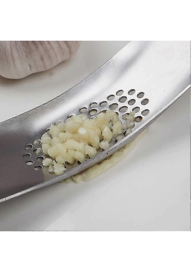 Sarımsak Presi Paslanmaz Çelik Sarımsak Presi Salıncaklı Kolu Kullanımı Ve Temizlemesi Kolay, Zencefil Ve Sarımsak İçin Siyah