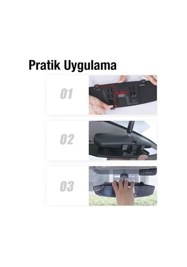 Tongxida Coofbe Dışbükey Geniş Açılı Araç Aynası Kör Nokta Azaltıcı Ultra Şeffaf Ayna