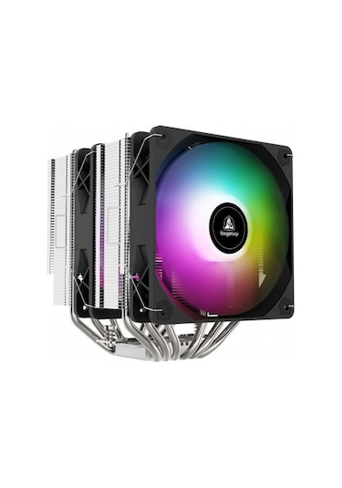 Segotep Fz6 Pro Siyah 2x120mm Kule Tipi İşlemci Soğutucu Lga 1700 Ve Am5 Uyumlu