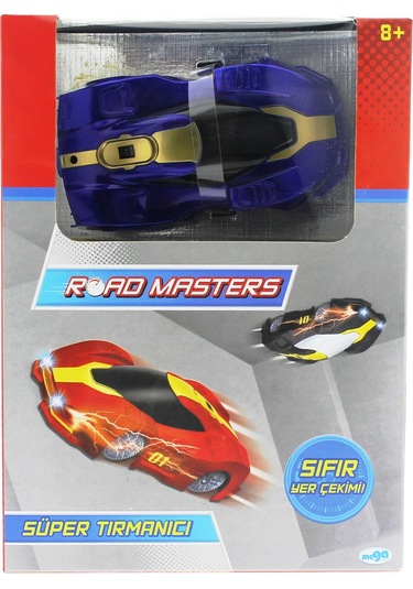 Roadmasters Duvarda Yürüyen Araba Mavi Gümüş