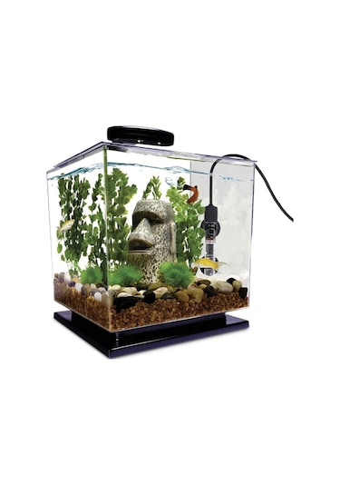 Hallow Mini Akvaryum Isıtıcı Dalgıç Oto Termostat Isıtıcı Siyah