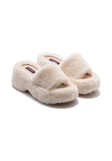 Twigy Lili EE0159 Kadın Ev Terliği Bej 36/40 Bej