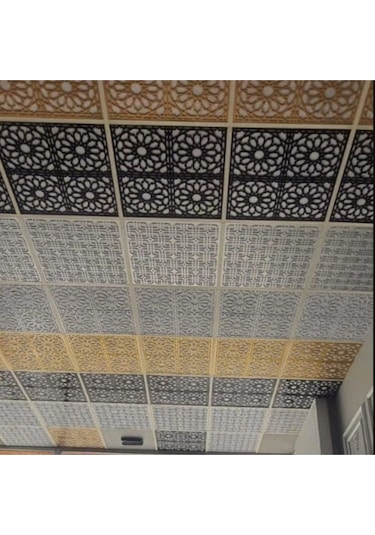 Asma Tavan Uyumlu Led Döşenebilir Moderna 60x60 Cm Tavan Paneli- Siyah Renk