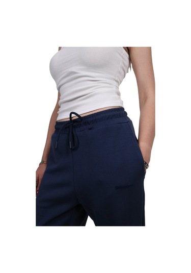 Kadın Modal Kumaş Cepli Lacivert Jogger Pantolon Lacivert