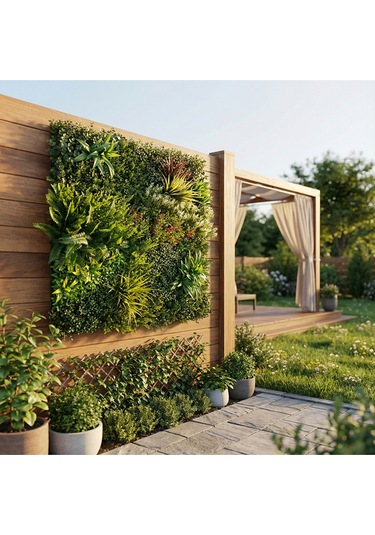 Koçtaş Yaprak Çit Renkli Çayır 100x100