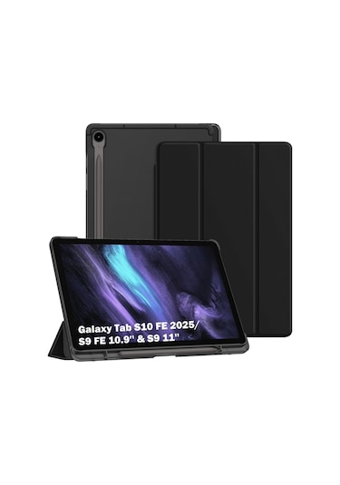 Samsung Galaxy Tab S9 Fe/s10 Fe 10.9inç Uyumlu Kılıf S Pen Kalem Bölmeli Smart Kapak