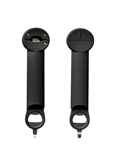 Novahub Çok Fonksiyonlu Şişe Açıcı, Manyetik Arka Kapaklı Konserve Açıcı, Zayıf Eller İçin Kavanoz Kapağı Tutucu Siyah Siyah