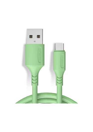 Hombey Yeşil Tip-c Hızlı Şarj Kablosu 3a, Dayanıklı Bakır Çekirdekli, Usb-a'dan Type-c'ye, 1 Metre Uzunluk