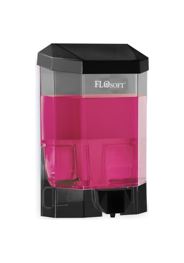 Duvara Monte Siyah Sıvı Sabunluk F032s, Mutfak Banyo Duş Şampuan Dezenfektan Sabun Dispanseri 500 Ml Siyah