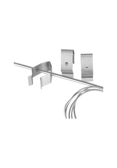 Gajeena 4 Adet Tek Delikli 304 Paslanmaz Çelik Izgara Prob Tutucu, Ev Ofisi Mutfak Bbq Yemek Sıcaklık Ölçer İçin Sabitleme Klipsi Çok Renkli