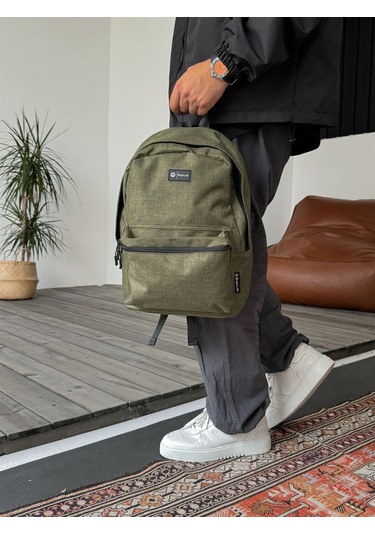 Bagslap Haki Su Geçirmez Kumaş Sırt Çantası 1070