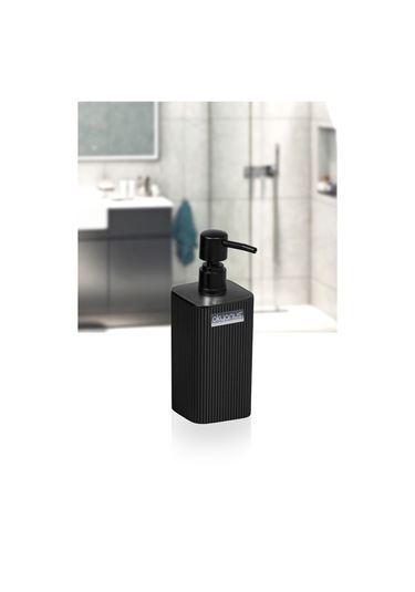 Okyanus Home Mina Siyah Kare Çizgili Sıvı Sabunluk