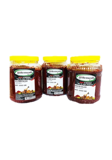 Mahmut Gedemenli Ev Tipi Salça Seti 3 x 2 KG