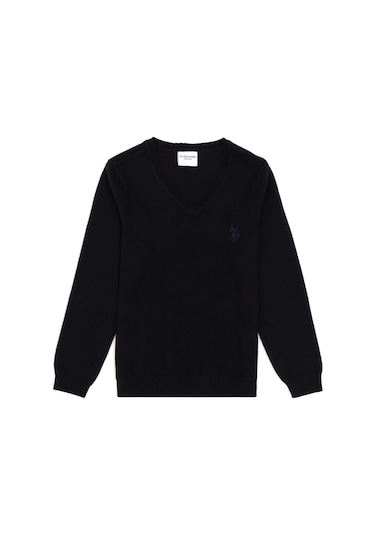 U.s. Polo Assn. Kız Çocuk Siyah Kazak /triko 50294198-vr046 Siyah