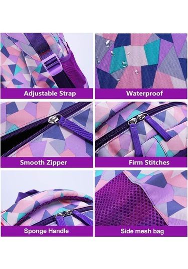 Lichen01 Okul Çantası Hafif Tekerlekli Sırt Çantası 6 Tekerlekli 2023