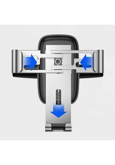 Baseus Metal Age Gravity Araç İçi CD Girişli Telefon Tutucu Siyah