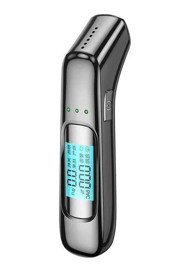 Createtech Yüksek Hassasiyetli Temiz Alkollü Nefes Test Cihazı Alkolmetre Usb Şarj Edilebilir C07