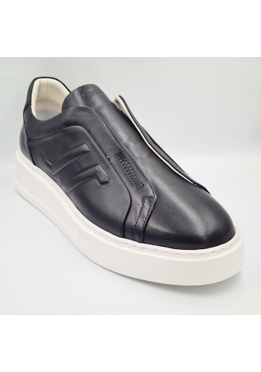 Libero 5552 Siyah Hakiki Deri Eva Taban Erkek Casual Sneaker Siyah
