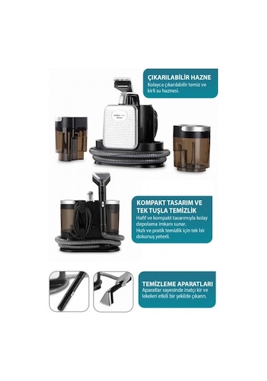 Fakir Range GleamMax Spot Cleaner Koltuk Halı ve Leke Çıkartma Makinesi