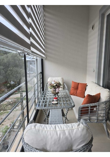Tu Tienda Kartepe 2 1 1 Rattan Bahçe Balkon Takimi,gri Rattan/krem Kumaş Vizon Tu Tienda Kartepe 2 1 1 Rattan Bahçe Balkon Takimi,gri Rattan/krem Kumaş Vizon