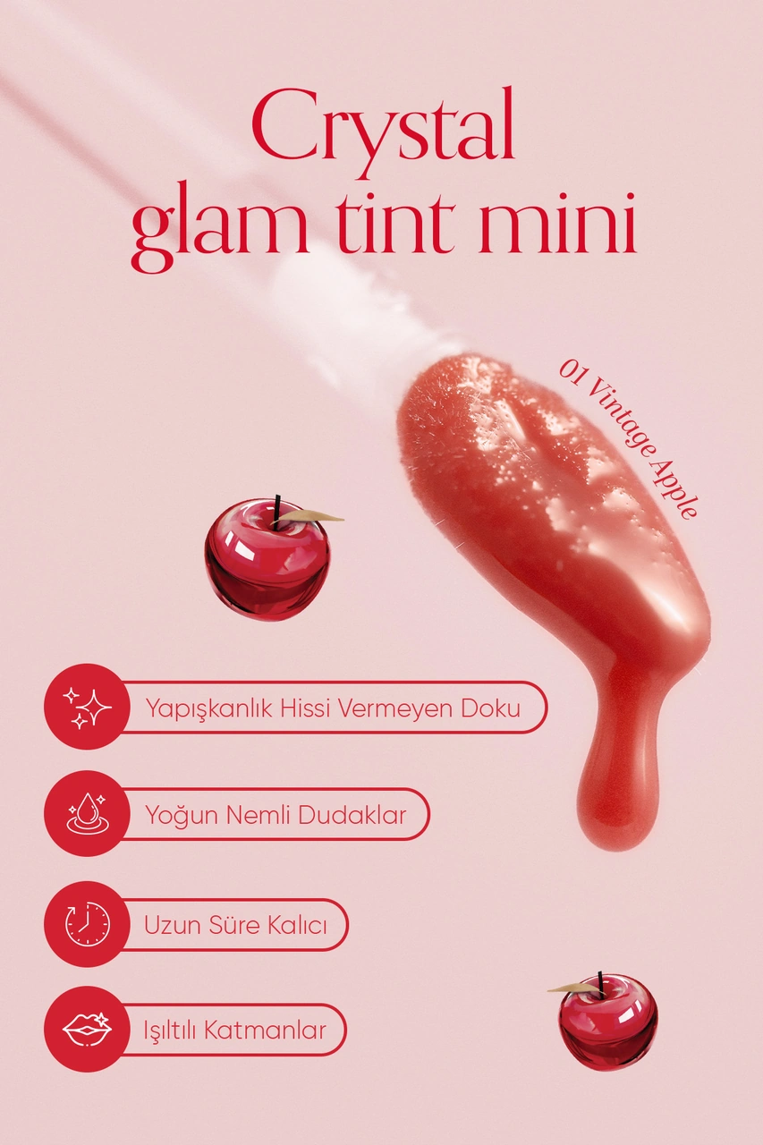 Clio Crystal Glam Tint Mini 01 Vintage Apple
