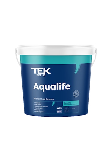 Tek Aqualıfe Su Bazlı Ahşap Koruyucu 0,75 Lt Şeffaf