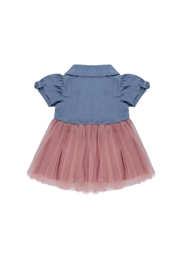 Civil Baby Tencel Tül 6-18 Ay Elbise - Mavi