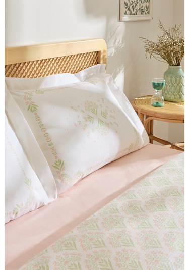 Kaşmir Home Daisy %100 Pamuk Çift Kişilik Pike Takımı Somon Somon