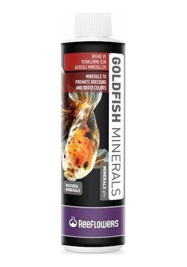 Reeflowers Goldfish Minerals 250 ML Japon Balıklar için Renk-üreme