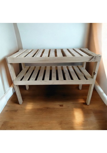 Doğal Ahşap Dekoratif Raf Ahşap