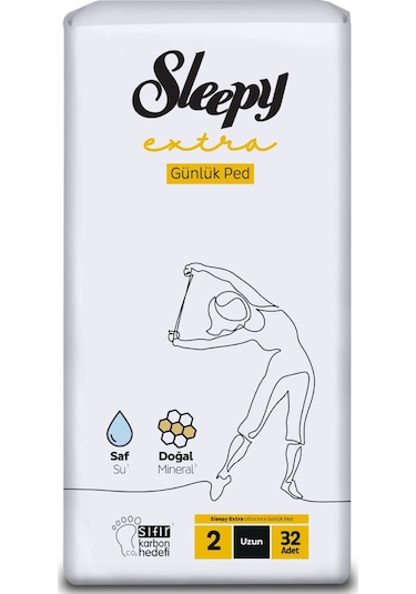 Sleepy Extra Ultra İnce Günlük Ped Uzun Ped 32 Adet