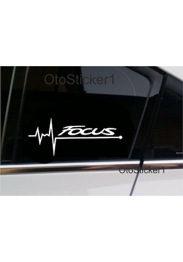 Oto Sticker Ford Focus Nabız Kalp Atışı Sticker 2 Adet P.Black ...