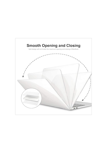 Enkay Ön Arka Koruyucu MacBook Pro 16" Laptop Kılıfı Gri