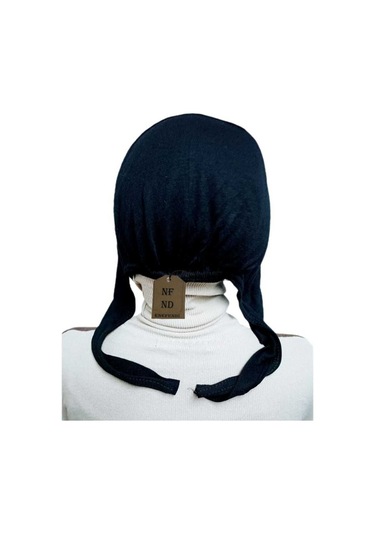 Dikişsiz Bone Düz Fırfırsız İç Bone Tesettür Hijab Siyah Önü Dikişsiz Pamuklu Çok Renkli