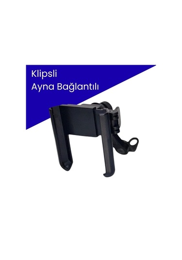 Gear5 Pf5 Metal Telefon Tutucu Ayna Bağlantılı Siyah