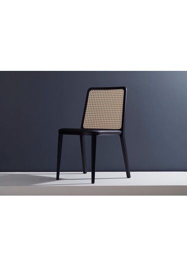 Martha Hazeranlı Ahşap Sandalye Siyah