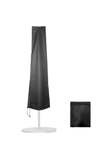 Aubyhe Siyah 210d Oxford Dokuma Çiçek Bahçesi Şemsiyesi Koruması - Su Geçirmez, Toz Ve Hava Etkilerine Dayanıklı - 190x50x30 Cm